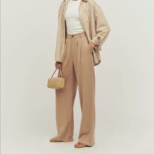 Reformation Mason Pants Khaki Size 4